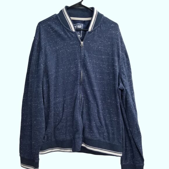 urban pipeline Other - Urban Pipeline Full Zip Sweatshirt Blue White Men's XXL